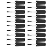 Healifty 20 pièces Pinceaux de Remplacement pour Flacon de à Ongles avec Caps Poils Doux pour Application Uniforme Design Ergonomique Confortable Kit Pratique pour Nail Art et Gel Polish