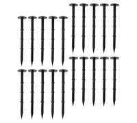 Healifty 20 pièces Piquets de Tente Camping Plastique Résistant Ancrages Robustes pour Tentes et Jardins pour Sol Dur Bordures et Aménagement Extérieur