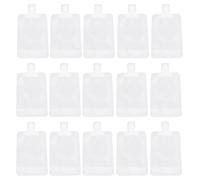 Healifty 20 pièces Sachets de Lotion Jetables pour Voyage Pochettes Portables Étanches pour Shampooing et Gel Emballage Pratique pour Trousse de Toilette Avion