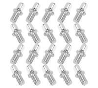Healifty 20 Pièces Vis de Tension M6x10mm en Fer Argenté pour Instruments de Percussion et Caisse Claire, Évite la Rupture Desserrage, Accessoire Essentiel pour Musiciens