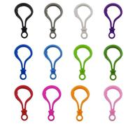 Healifty 200 Mousquetons Homard en Acrylique Coloré 23x47 Mm, Fermoirs à Griffes pour Lanières, Clips Multifonctions pour Bijoux, Paquet et Bricolage, Lot de 200 Pièces Couleur Aléatoire