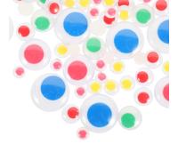 Healifty 200 pièces Autocollants Yeux Mobiles Auto-adhésifs DIY pour Poupées et Animaux Stickers Décoratifs Amovibles pour Loisirs Créatifs Bricolage et Projets Artisanaux