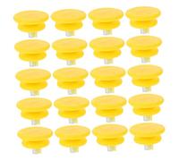 Healifty 20pcs Crampons à Glace Robustes en Acier Inoxydable Jaunes pour Chaussures Antidérapantes, Accessoires de Rechange Filetés, Adaptés la Marche Hivernale sur Glace