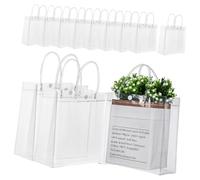 Healifty 20pièces Transparent PVC avec Poignées à Et pour Et Événements Specialisés