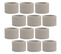 Healifty 22 Pièces Anneau Fixe pour Plantes D’Aquarium en Céramique Blanc