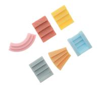 Healifty 24 Pièces Accessoires de Jardin Miniatures Résine Marches Pierre pour Décoration de Micro Paysage et Maison de Poupée pour Créer Un Coin Zen et Charmant