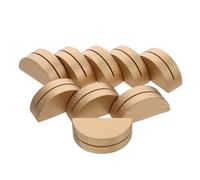 Healifty 24 Pièces Porte-Cartes Bois Demi-Cercle Doré Supports de Table Solides pour Cartes de Visite Menus et Noms Présentoirs Légers pour Mariages Halloween et Noël