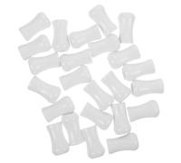 Healifty 24Pièces Gland de Cordon Plastique Blanc Accessoires pour Rideaux Boutons Décoratifs pour Stores Extrémités de Cordon Finition et Simple