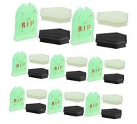 Healifty 24pièces Mini Cercueil Halloween Figurine Miniature pour Décoration Accessoire De Farce pour Diorama Et Maison De Poupée