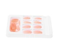 Healifty 24pièces Ongles Faux Ongles Forme Cercueil Capsules Artificielles Couverture Intégrale