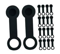 Healifty 25 pièces Bouchons Caoutchouc pour Vis de Purge Frein Protection Anti-poussière pour Voitures et Motos Caps Nipple Zerk Caoutchouc et Étanche