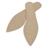 Healifty 2paires Semelles Intérieures Cuir de Vache Respirantes et Antisudorifiques pour Chaussures à Talons Pointus Confortables et Antidérapantes Couleur Aléatoire