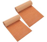 Healifty 2Pcs Set de Table Tapis de Thé en Bambou sans Bord Largeur 20 CM Longueur 1 M Résistant Déformable Décoration Intérieure et Extérieure