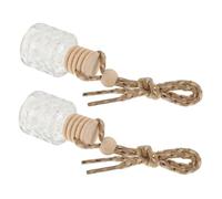 Healifty 2pièces Bouteilles Diffuseur De Parfum Suspendues Pour Voiture Flacons Vides Verre Pour Aromathérapie à Domicile Et Bureau Diffuseurs De Senteurs Élégants Pour Intérieur