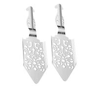 Healifty 2pièces Cuillère Absinthe Inoxydable Creuse Ustensile De Bar Pratique Avec Motif Élégant Filtre Pour Sucre Cube Accessoire Pour Préparer Absinthe