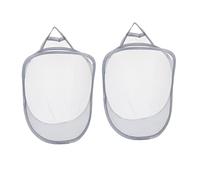 Healifty 2pièces Panier à Linge Mural Pliable Pour Rangement Vêtements Et Jouets Organisateur Suspendu Multifonction Pour Chambre Et Salle De Bain