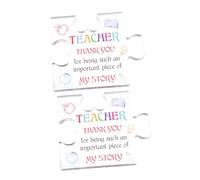 Healifty 2pièces Puzzle De Bureau pour Remise De Diplôme Puzzle Acrylique pour Enseignant Appréciation Souvenir pour Journée des Enseignants