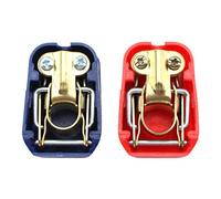 Healifty 2pièces Set Auto Car Boat Quick Release Battery Terminal Clamp Bornes De Batterie Rapides Avec Câbles De Connexion