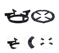 Healifty 2pièces Supports pour Cuisinière à Gaz Anneaux de Support pour Wok pour Brûleur à Gaz Résistant Déformation et Rouille