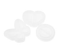 Healifty 3 Moules en Silicone DIY pour Pendentifs Moules Réutilisables en Silicone Souple Formes Ronde Cœur et Papillonné Légers et Portables pour Création de Bijoux et Breloques
