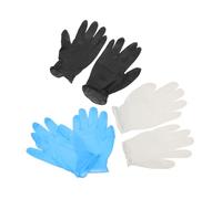 Healifty 3 Paires Gants de Réparation Auto Antidérapants Multifonctionnels pour Maison et Atelier Résistants à Huile et Confortables Blanc Bleu et Noir
