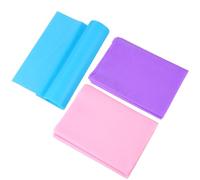 Healifty 3 pièces Bande de Résistance Élastique pour Yoga et Fitness Sangle Étirement Antidérapante Ceinture de Musculation Polyvalente pour Étirement et Renforcement Rose Bleu