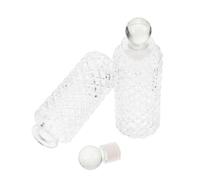 Healifty 3 pièces Bouteilles Diffuseur Verre Transparent Flacon Réutilisable Support Parfum Dambiance pour Maison Bureau Base Stable