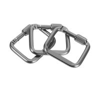 Healifty 3 pièces Carabiner Buckle Set Heavy Duty Square Thread Outdoor Safety Buckle for Camping Hiking Bag Toy Water Bottle Accessories