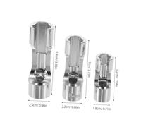 Healifty 3 Pièces Jeu de Clés à Douille Fendue pour Injecteurs Diesel Outil de Réparation Ligne Carburant pour Capteurs de Température Câblés Accessoires Auto Robustes