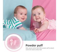 Healifty 3 pièces Long Hair Powder Puff Set Soft Plush Talcum Powder Applicator For Delicate Skin Comfortable And Safe For Body Use Bowknot Design