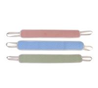 Healifty 3 pièces Lot de Lingettes de Bain Épaisses Double-face Exfoliantes pour Dos Élimination des Peaux Mortes Usage Mixte Homme et Femme Couleurs Aléatoires 3pcs Couleur Aléatoire