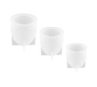 Healifty 3 pièces Moules Silicone Œufs Lot pour DIY et Création de Silicone de Haute Qualité Réutilisables et Faciles à Nettoyer