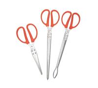 Healifty 3 pièces Pince à Crabe Acier Inoxydable de Outils de Préhension Antidérapants pour Attraper Écrevisses Anguilles et Déchets