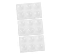 Healifty 3 Pièces Plaque de Réaction Porcelaine pour Expériences Scientifiques Plaque à Spot Compartiments pour Tests Chimiques Analyses Laboratoire