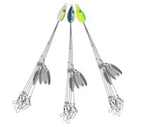 Healifty 3 pièces Practical Sinking Fishing Hooks Set Creative Fake Baits for Fresh and Salt Water Fishing Tool