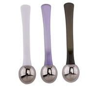 Healifty 3 pièces Set de Bâtons de Massage Visage Alliage de Zinc Cuillères pour Crème Contour des Yeux et Masque Facial Accessoires de Maquillage pour Améliorer la Circulation et Réduire