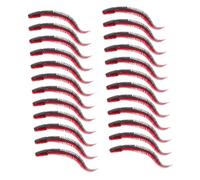 Healifty 30 pièces Leurre Souple PVC Flottant Forme Ver Réaliste pour Au Bass Appâts Durables pour Eau Douce Leurres Surface Bar Mer