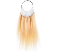 Healifty 30 pièces Nuancier Échantillons Cheveux Naturels Mèches pour Test Coloration Salon Coiffure Palette Réaliste et Douce pour Choix Nuances