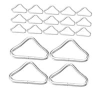Healifty 35 pièces Boucles Triangulaires Métal Attaches de Réparation pour Trampoline Garçon Fille Boucles Solides pour Sangles Détachées pour Toile de Saut Intérieure et Extérieure