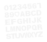 Healifty 37 pièces Pochoirs Gâteau Alphabet Chiffres et Cœurs DIY Moules Lettres pour Décoration Cake Kit Modèles pour Anniversaire et Fête