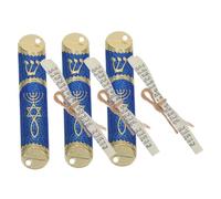 Healifty 3ensembles Sceau Messianique avec Mezouza De Prière Décoration De Porte Juive Bénédiction De Porte Décoration De Hanoucca Ornement Traditionnel pour Célébrations Religieuses
