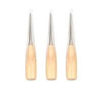 Healifty 3pcs poinçon à Coudre Trou Rond Manche en Bois poinçon de Couture Bricolage Cuir Main Couture poinçon Outils de réparation