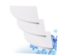 Healifty 3Pièces Étagères Angle Suspendues Arrondies Support Mural Flottant pour Décoration de Chambre et Bureau Étagères de Rangement pour Petites Collections et Accessoires