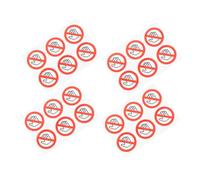 Healifty 4 Feuilles Autocollants Avertissement Interdiction de Toucher Lot de Adhésives Sécuritaires pour Usines Ateliers et Étiquettes de Prévention des Accidents