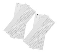 Healifty 4 feuilles Autocollants Numérotés Autocollants pour Ongles Gel Étiquettes Adhésives Durables pour Organisation Vernis à Ongles pour Tri et Affichage