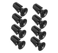 Healifty 4 Paires Bouchons Extrémités Guidon Alliage Aluminium avec Verrouillage Expansion Antidérapant Adaptés VTT Route et Confort et Contrôle Améliorés Pack Noires