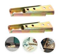 Healifty 4 Paires Lot de Connecteurs Métalliques pour Sectionnel Fixation Solide avec Boulons Diagonaux Accessoires pour Meubles Dangle et Accoudoirs