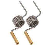 Healifty 4 Pièces Accessoire de Charnière de Porte pour Réfrigérateur en Acier Inoxydable, Ressort de 1,3mm et Diamètre 10mm, Réduit le Bruit et Assure une Fermeture Douce