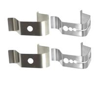 Healifty 4 pièces Accessoires Barbecue Clips pour Thermomètre Acier Inoxydable Support Sûr pour de Viande Compatible Four Fumoir et Gril