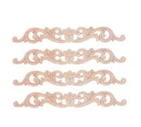 Healifty 4 Pièces Appliques Sculpté Européen pour Décoration Murale Porte Armoire Escalier Décorations Vintage pour Projets DIY